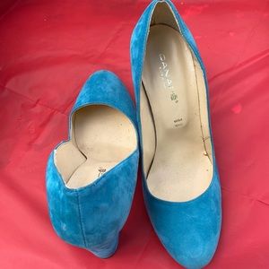 Suede heels